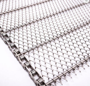 Qualität  High Temperature Resistance Chain Drive Flat Flex Belt Wire Mesh for Conveyor Fabrik