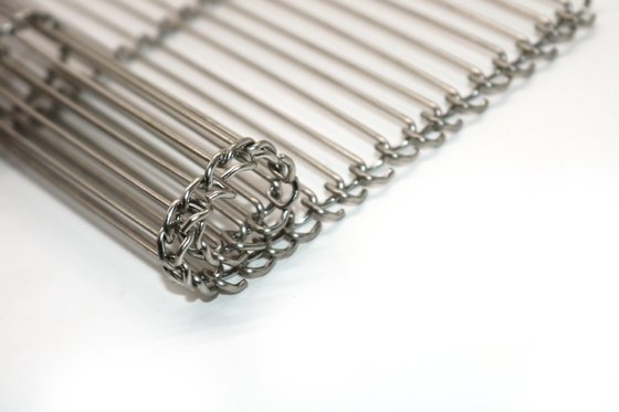 Nahrungsmittelgrad-Ebene biegen 304 Edelstahl Mesh Belt Weave Chain Wire für Brot-Backen