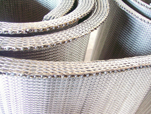 ODM-Webart-Kettendraht-Edelstahl Mesh Belt Straight String Strip