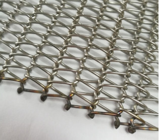 0.5mm-4mm balancierten gewundene SS verdrahten Mesh Belt Conveyor For Bakery-Tunnel-Ofen