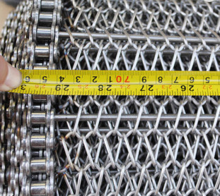 0.5mm-4mm balancierten gewundene SS verdrahten Mesh Belt Conveyor For Bakery-Tunnel-Ofen