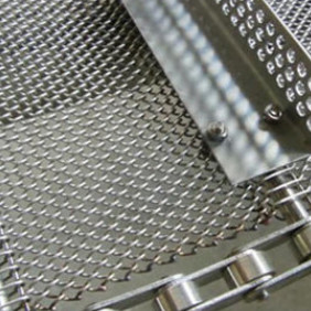 Galvanisiertes Edelstahl-Kettenglied Diamond Mesh Steel Plate für Förderbänder
