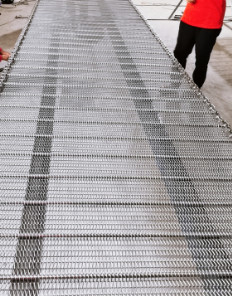 Kundengebundener Nahrungsmittelgrad 304 SS verdrahten Mesh Conveyor Belt Metal Chain-Verbindung