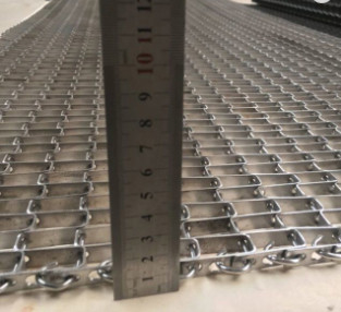 304 Edelstahl-Flex Weave Square Wire Mesh-Förderbänder