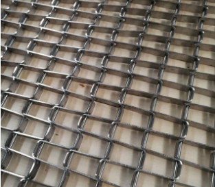 304 Edelstahl-Flex Weave Square Wire Mesh-Förderbänder