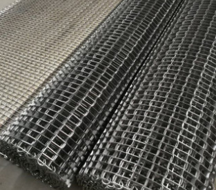 304 Edelstahl-Flex Weave Square Wire Mesh-Förderbänder