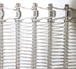 Draht-gewundenes Gitter flacher Flex Belt des Edelstahl-SS304 für Förderer