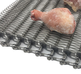 Flachdraht-Fischgrätenmuster-Förderband für Brot-abkühlende Industrie