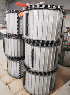 Galvanisiertes Edelstahl-Platten-Kettenförderband für Chip