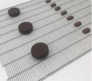 Flaches Kettenglied Oven Conveyor Belt Iron Mesh für Lebensmittelverarbeitungs-Industrie