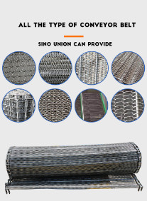 304SS dehnbares Blech Diamond Mesh Panels Conveyor Belt