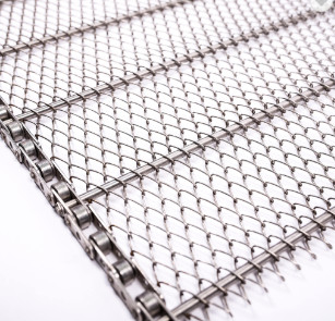 Widerstand-Ketten-Antrieb flacher Flex Belt Wire Mesh der hohen Temperatur für Förderer