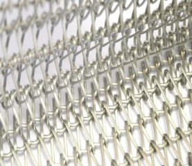 Dekorative metallische Kette Mesh Belt Chain Link Fence Mesh Fabric