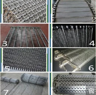 Edelstahl-Metallkettenförderband Mesh Sprocket Driven