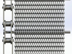 1mm Edelstahl-Augen-Flex Conveyor Belt Heavy Duty-Metallsieb-Masche