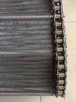 Spirale Mesh Conveyor Chain Belt Metal der hohen Temperatur 314 des Edelstahl-310s 12