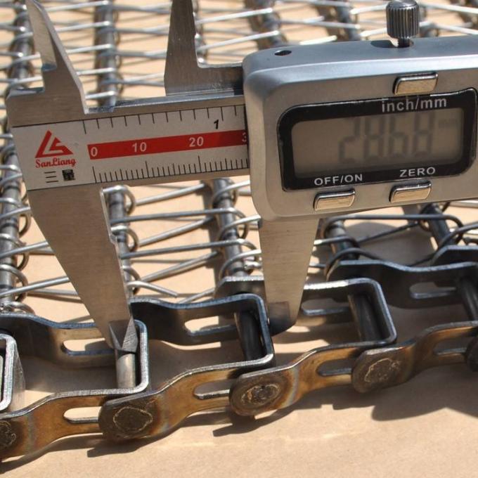 Kundengebundene Korrosionsbeständigkeits-Frucht-Schokoladen-Förderband-Kette gefahren 3