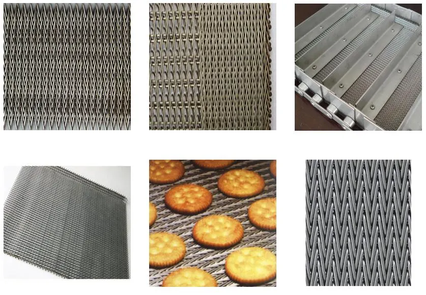 Edelstahl-Draht-Mesh Universal Weave Metal Conveyor-Gurte, Treibriemen, V-Gürtel Blance Mesh Belt für Lebensmittelindustrie